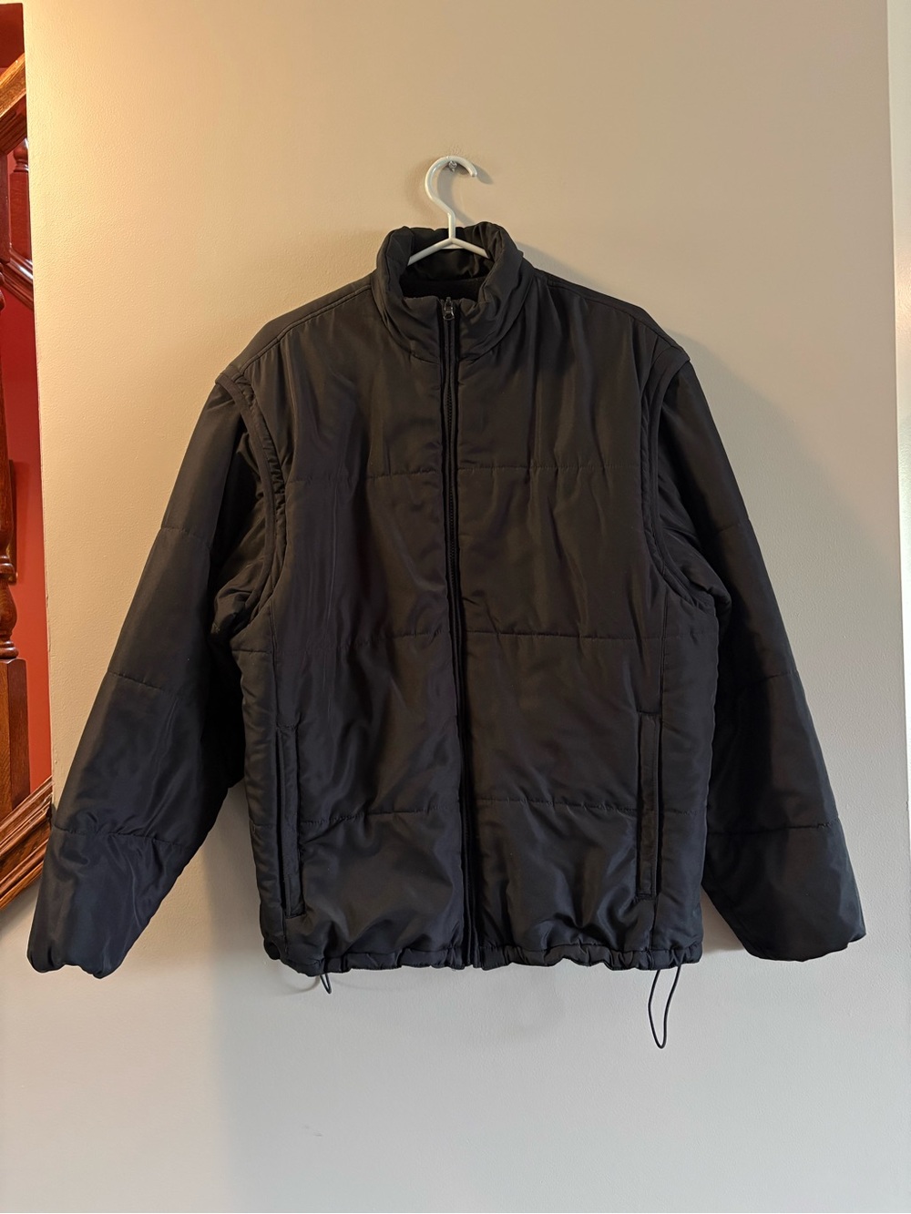 Men's Dakota Black Insulated Zip-Up Jacket and vest